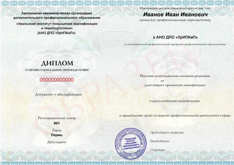 Диплом с 2 квалификациями